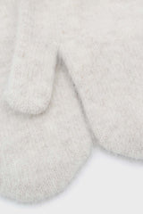 Oatmeal mohair mittens