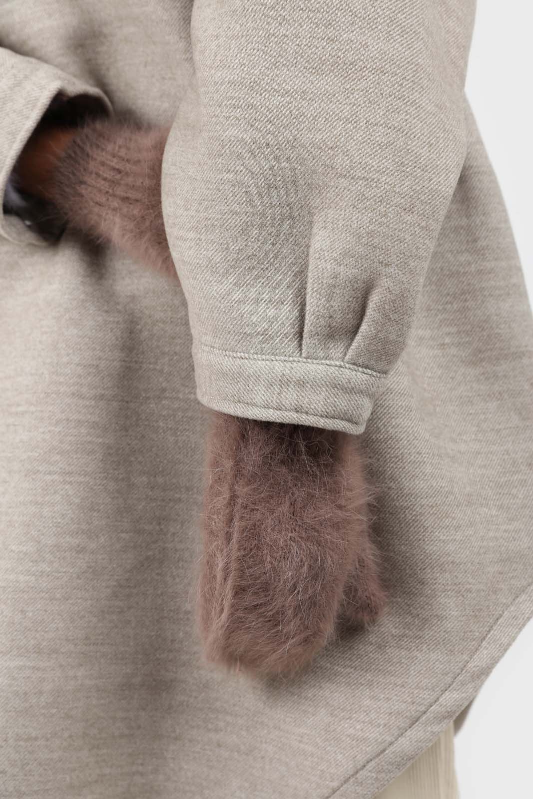 Cocoa mohair mittens