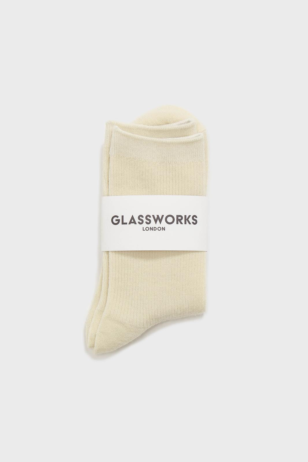 Ivory merino wool socks