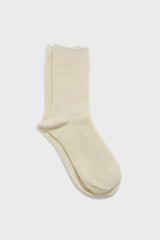 Ivory merino wool socks