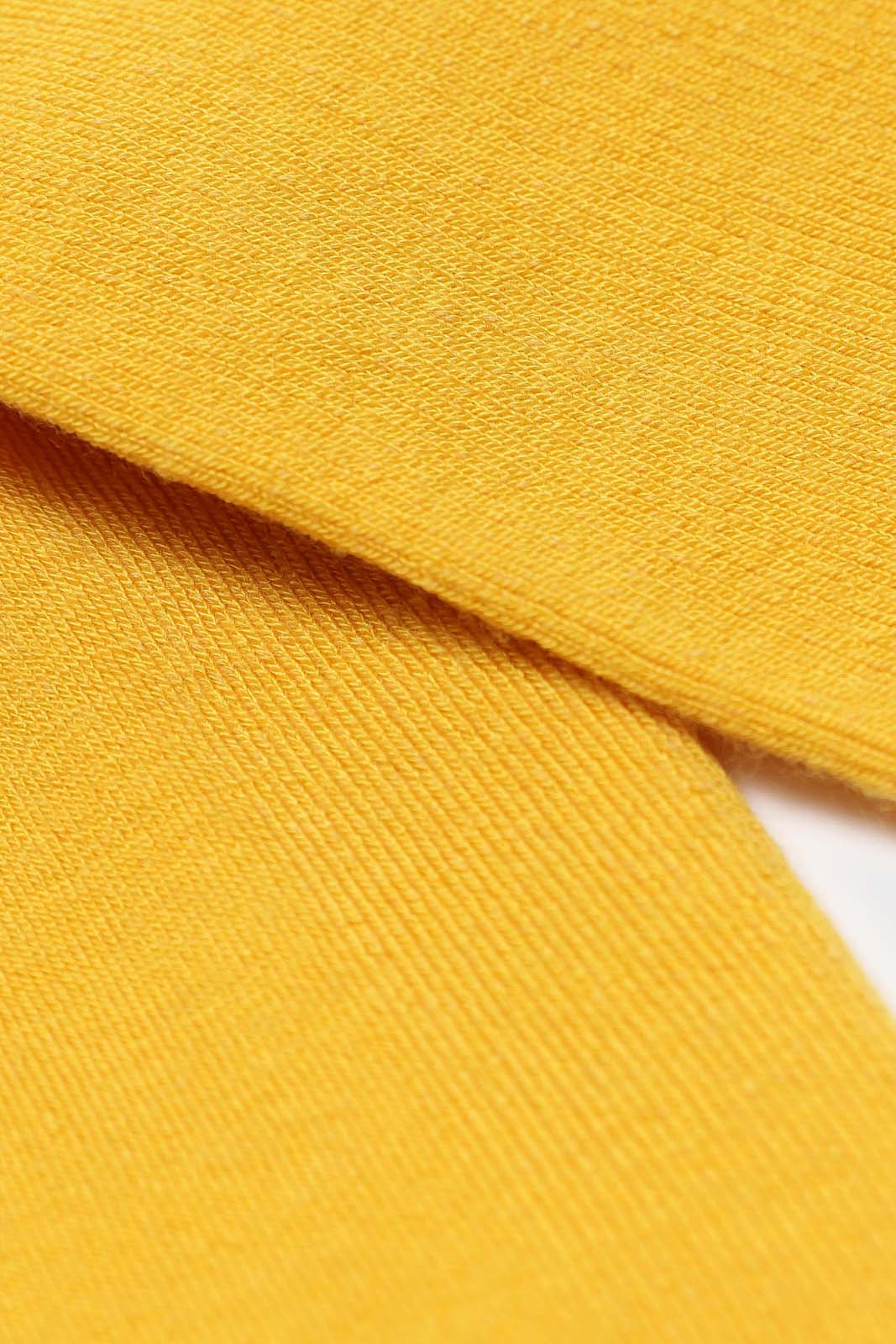 Yellow merino wool socks