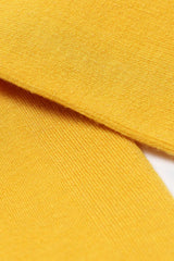 Yellow merino wool socks