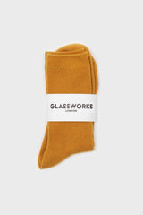 Mustard merino wool socks