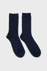 Navy blue merino wool socks