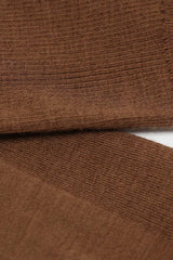 Dark beige merino wool socks