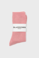 Light pink merino wool socks