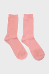Light pink merino wool socks