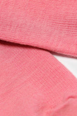 Deep pink merino wool socks