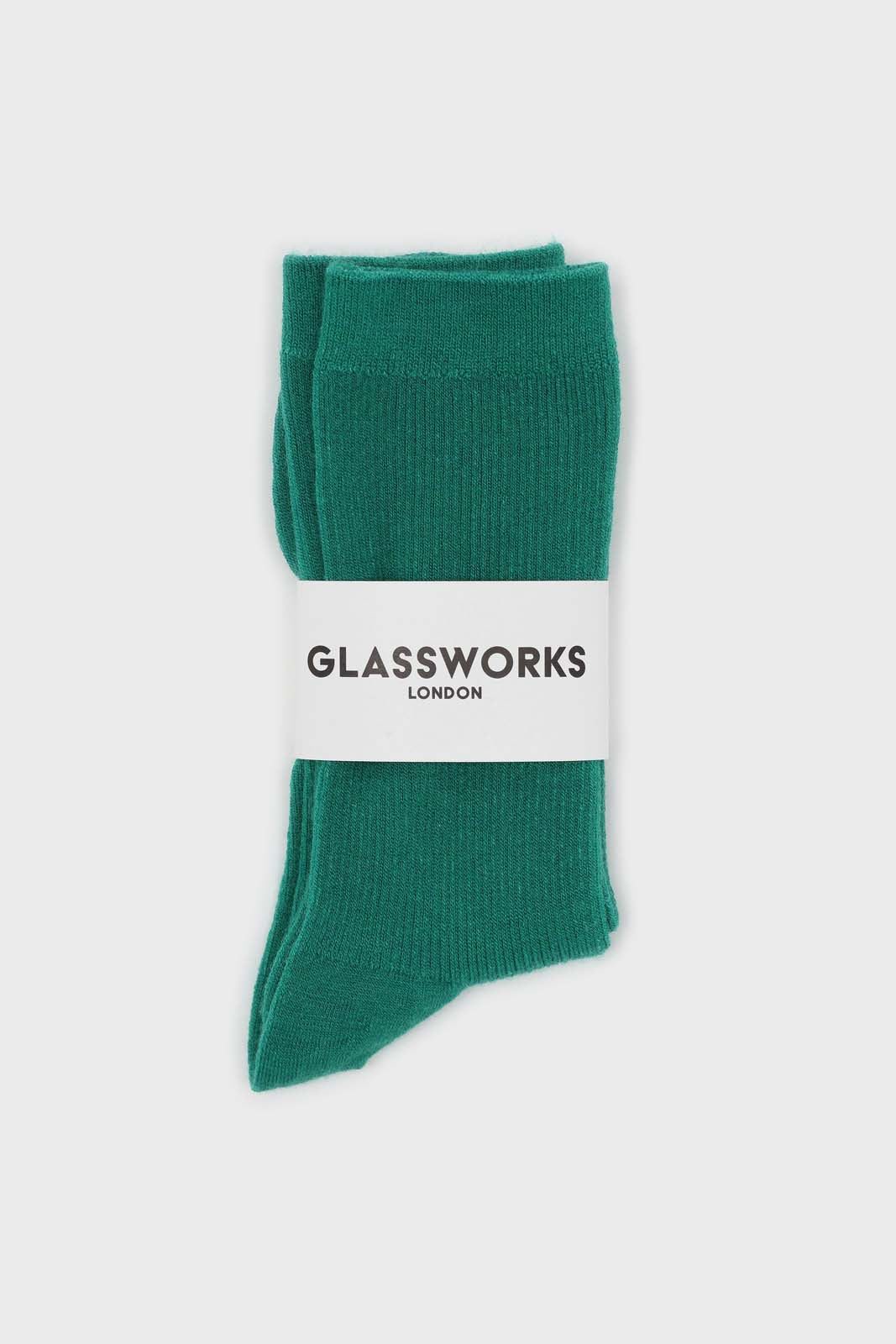 Bright green merino wool socks