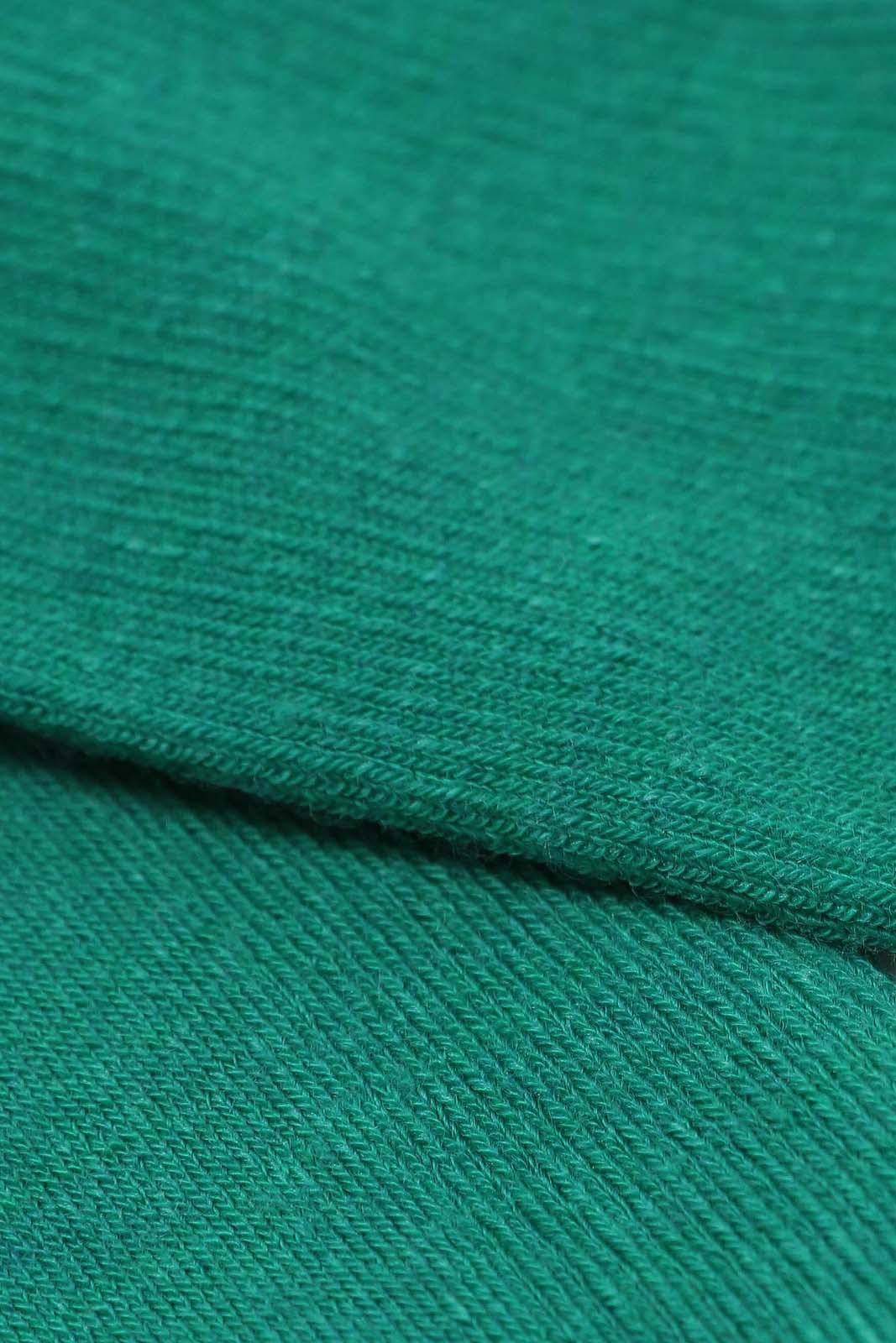 Bright green merino wool socks