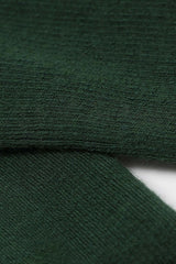 Deep green merino wool socks