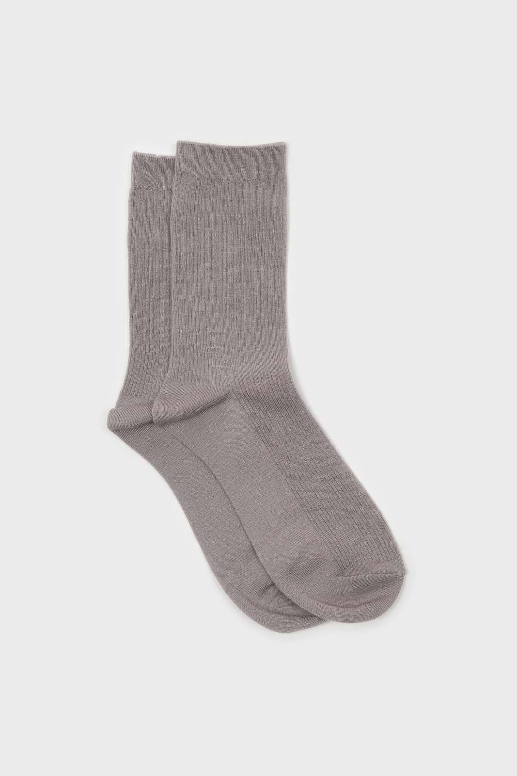 Light grey merino wool socks