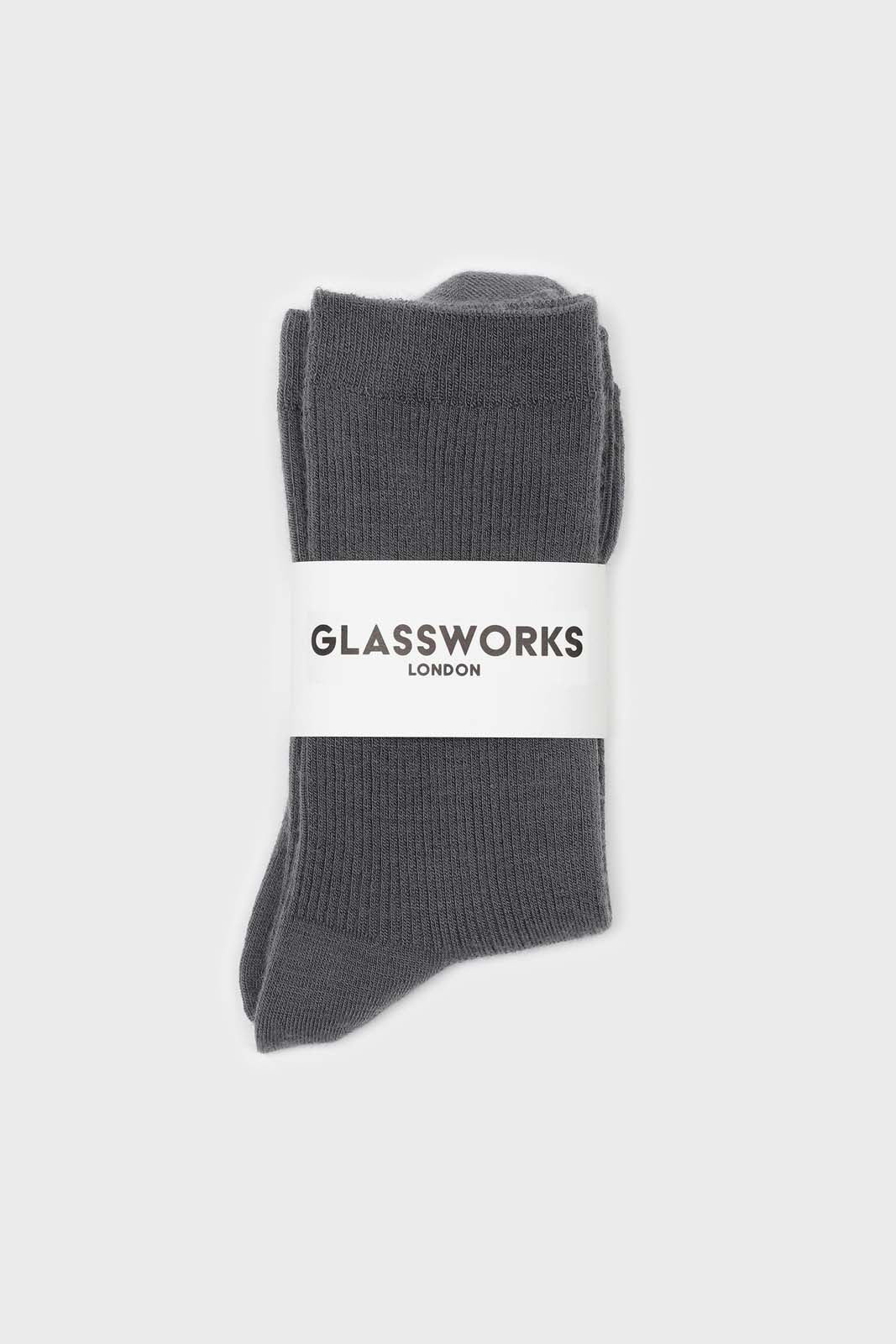 Grey merino wool socks