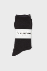 Charcoal merino wool socks