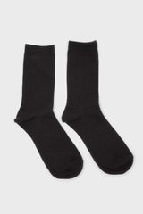 Charcoal merino wool socks
