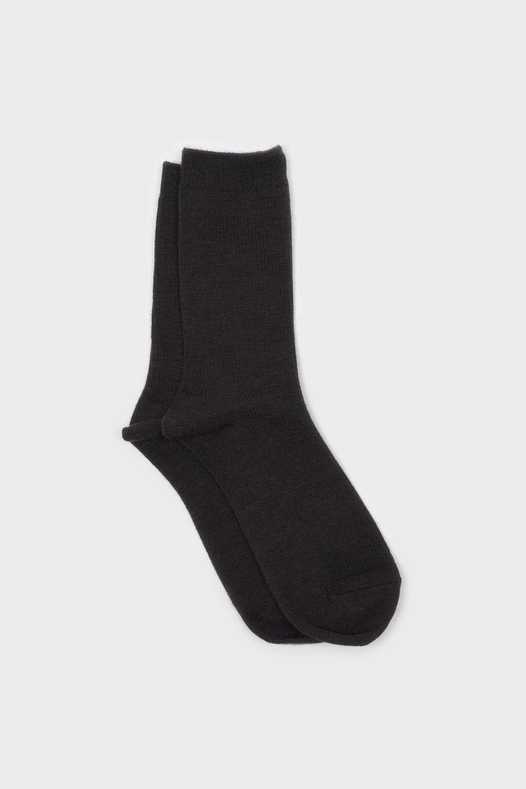 Charcoal merino wool socks