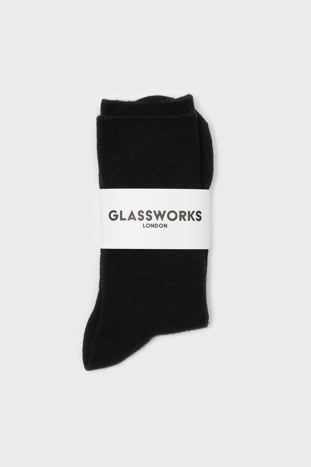 Black merino wool socks