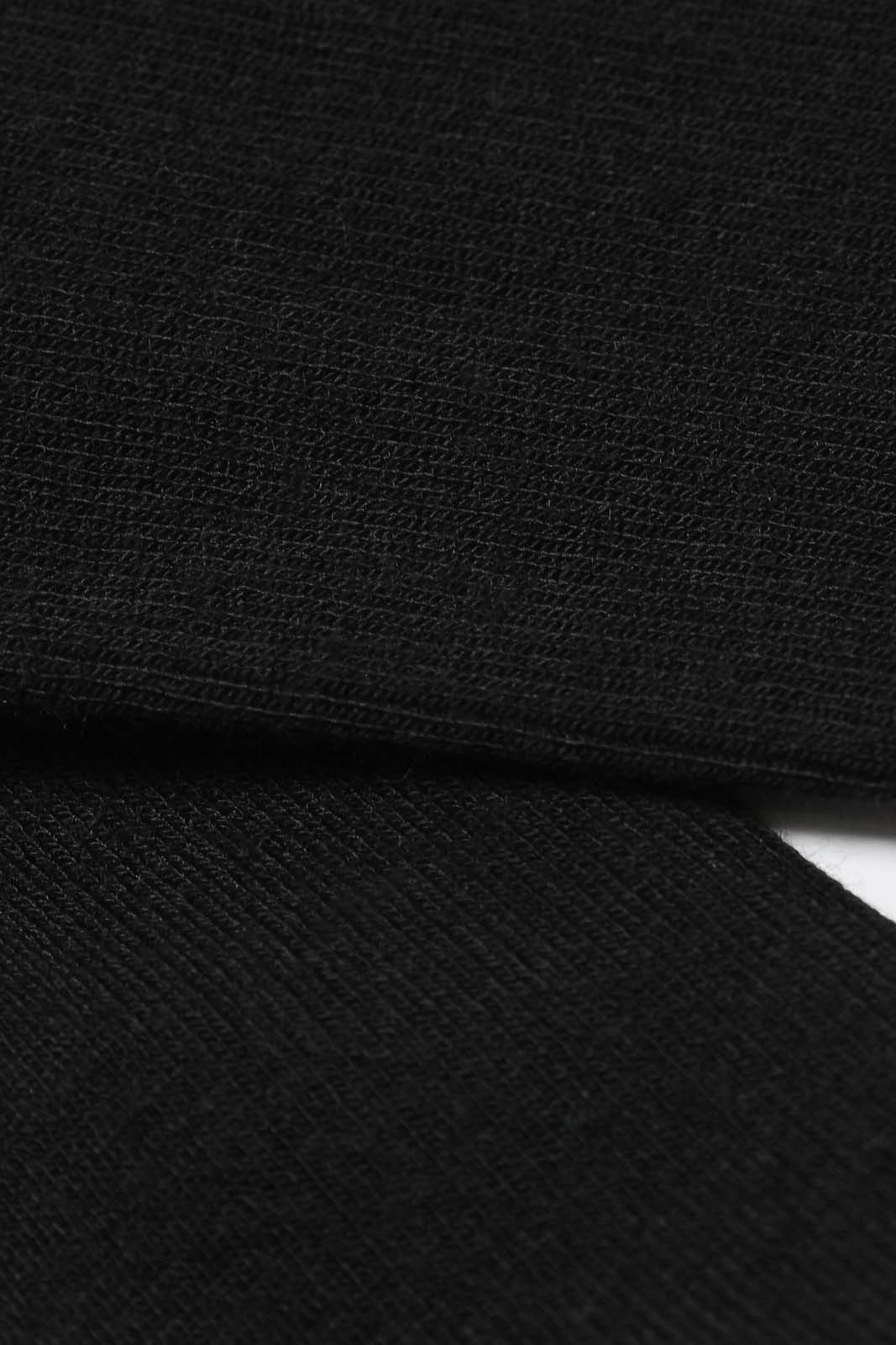 Black merino wool socks