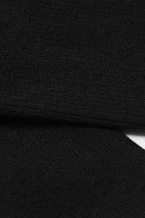 Black merino wool socks