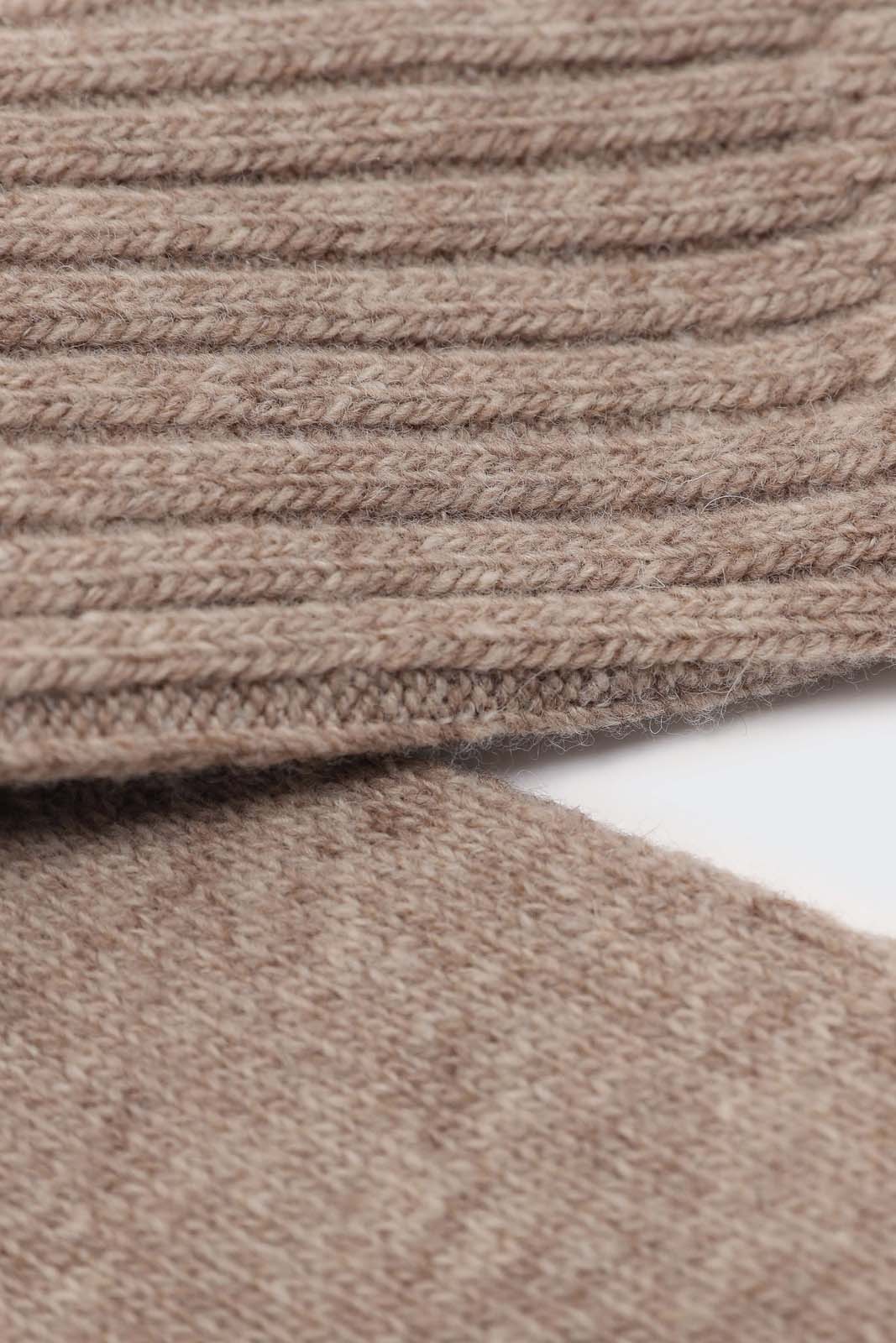 Beige cashmere wool blend socks