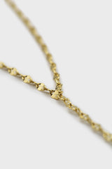 Chain necklace - Gold long Y drop