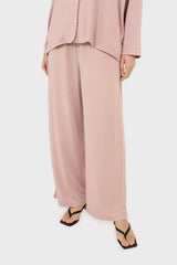 Pink jersey pajama bottoms