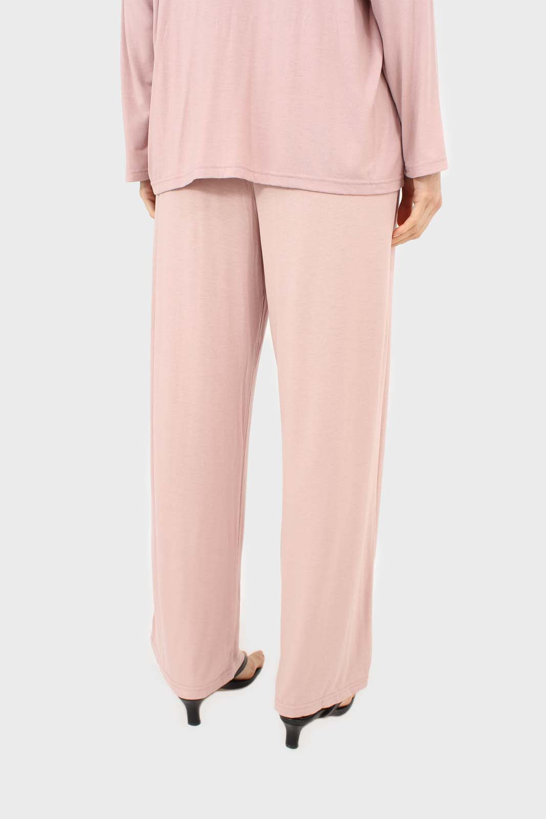 Pink jersey pajama bottoms