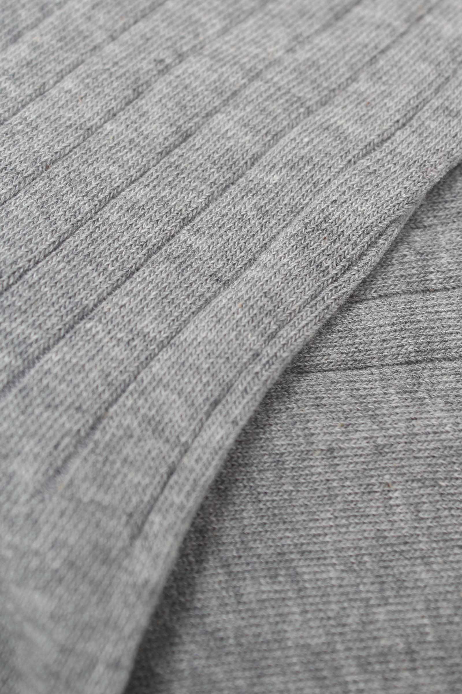 Grey giant rib socks