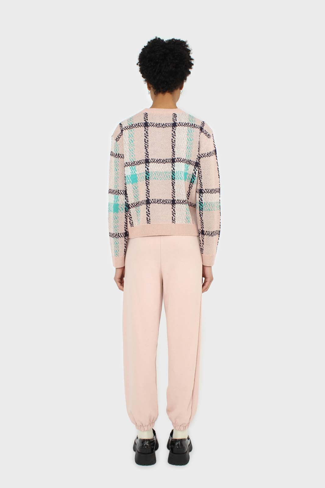 Baby pink loose fit sweatpants