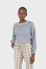 Beige and khaki plaid loose fit trousers