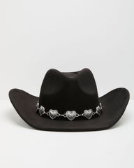 Wild Romance Heart Chain Western Hat