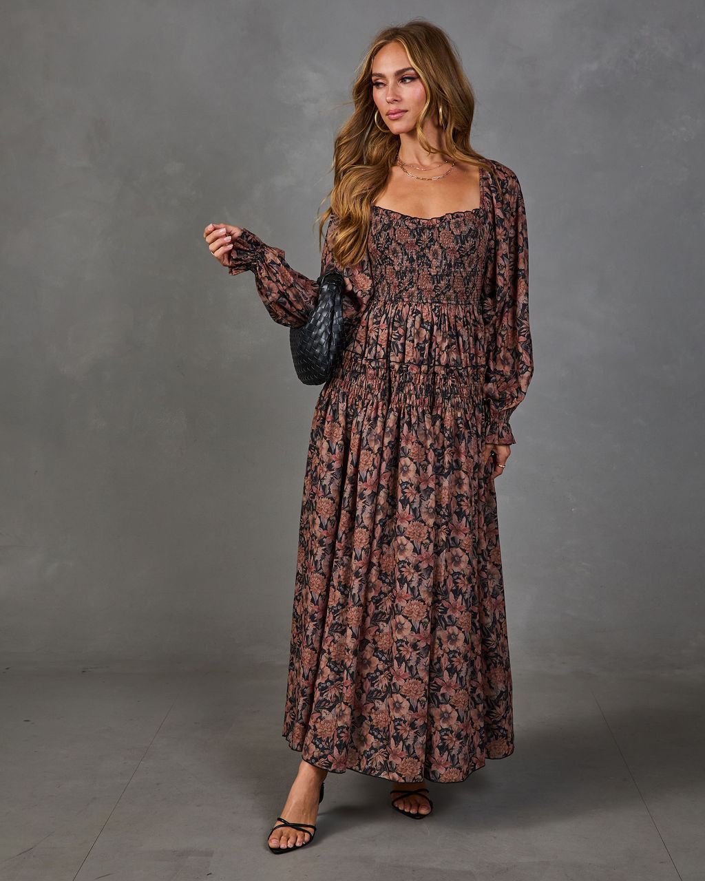 Sunflower Story Floral Maxi Dress