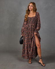 Sunflower Story Floral Maxi Dress