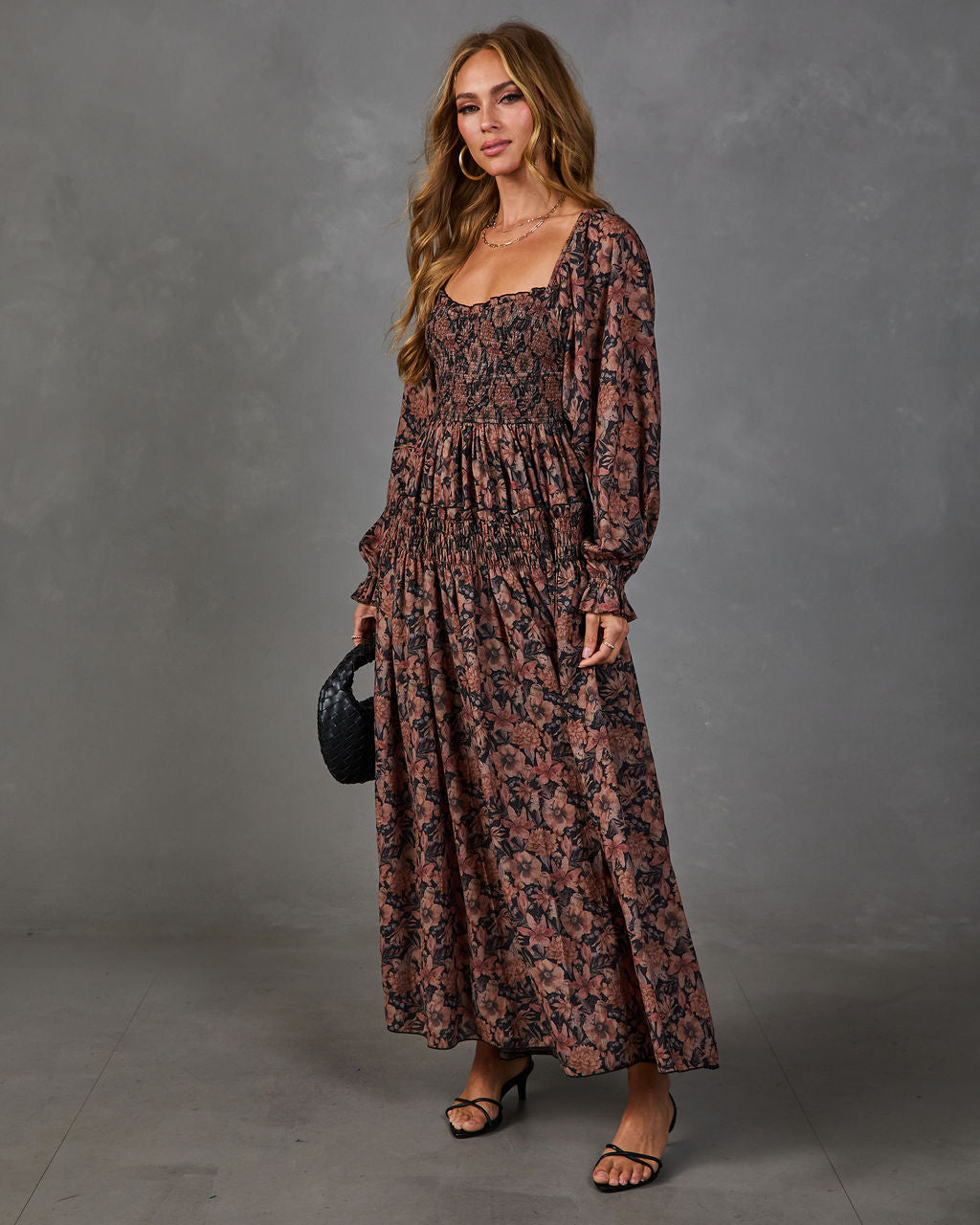 Sunflower Story Floral Maxi Dress