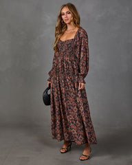 Sunflower Story Floral Maxi Dress