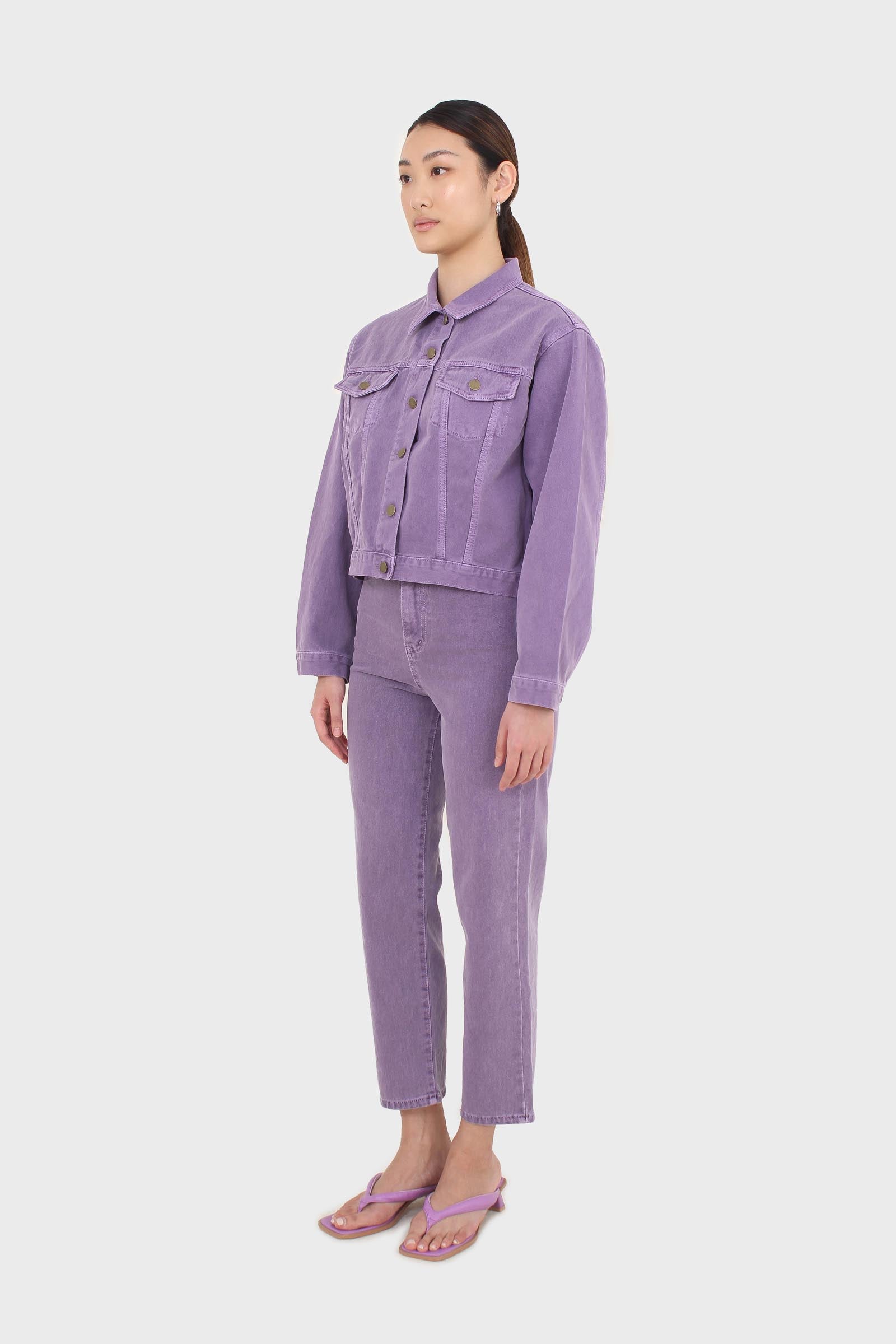 Violet denim jacket - 700