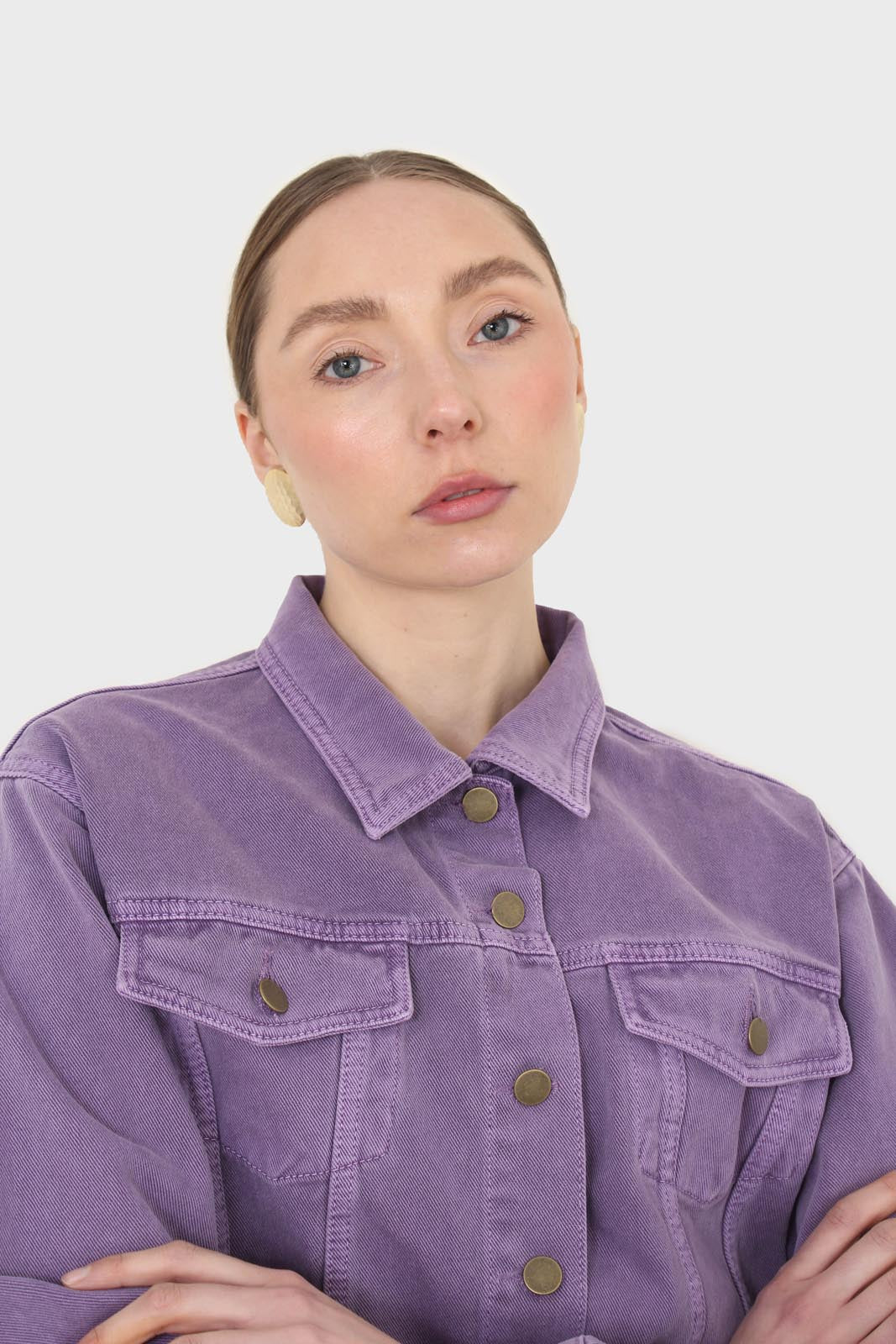 Violet denim jacket - 700