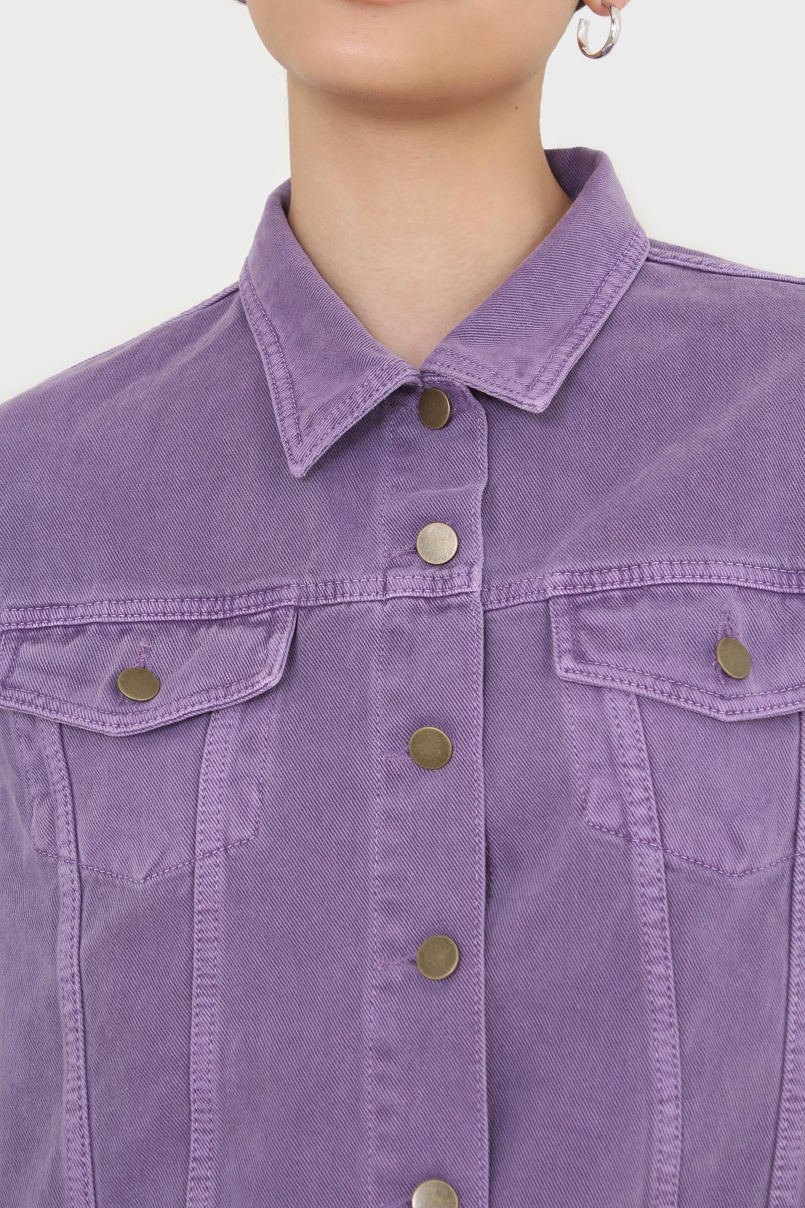 Violet denim jacket - 700