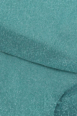 Mint green glitter superstar long socks