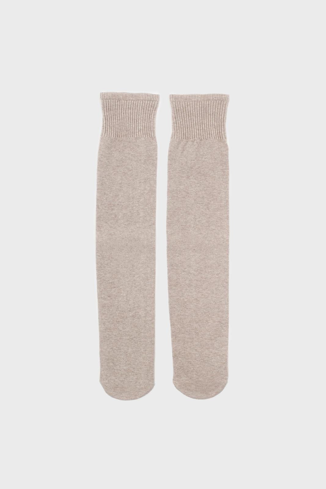 Beige knee high socks