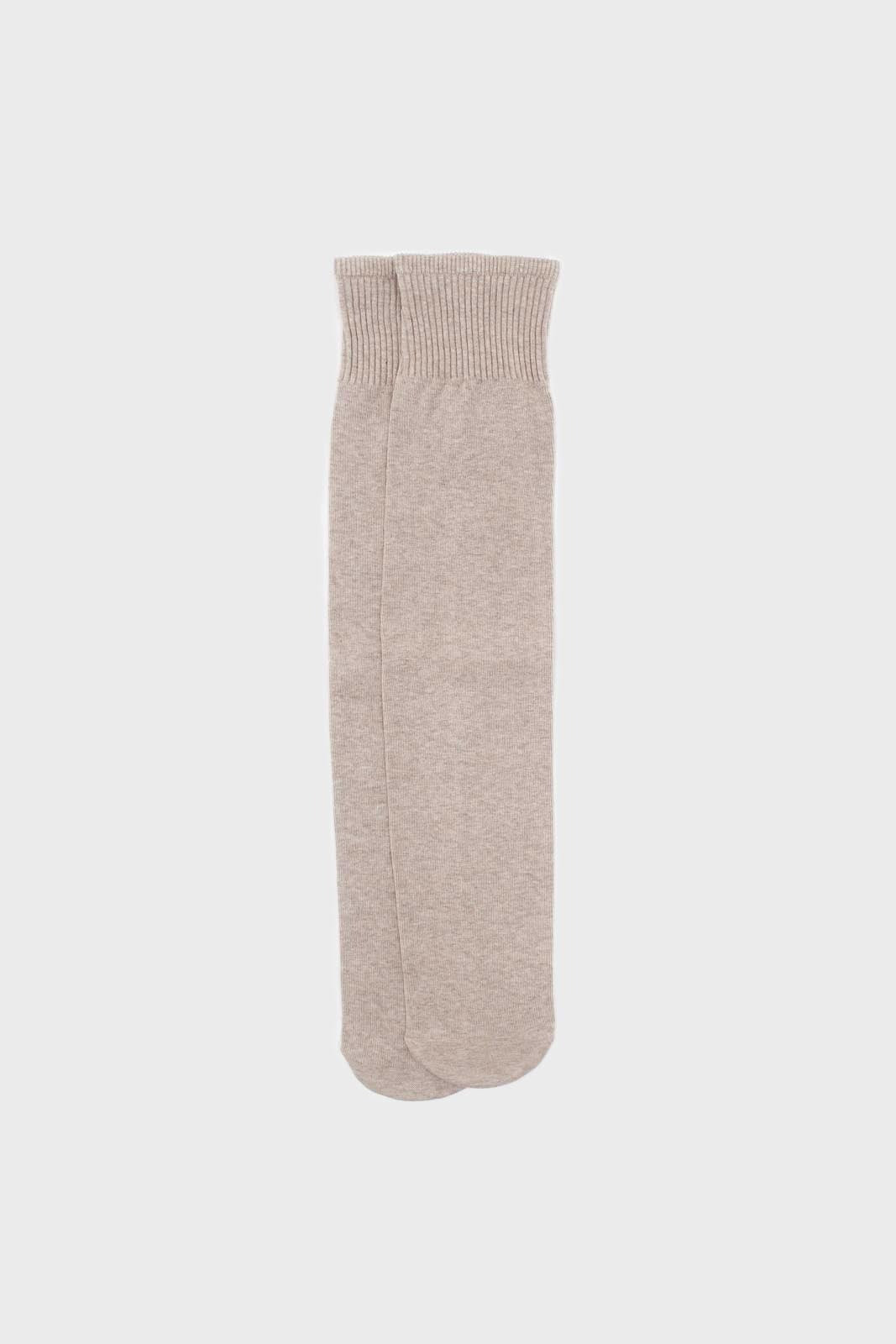 Beige knee high socks