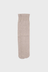 Beige knee high socks