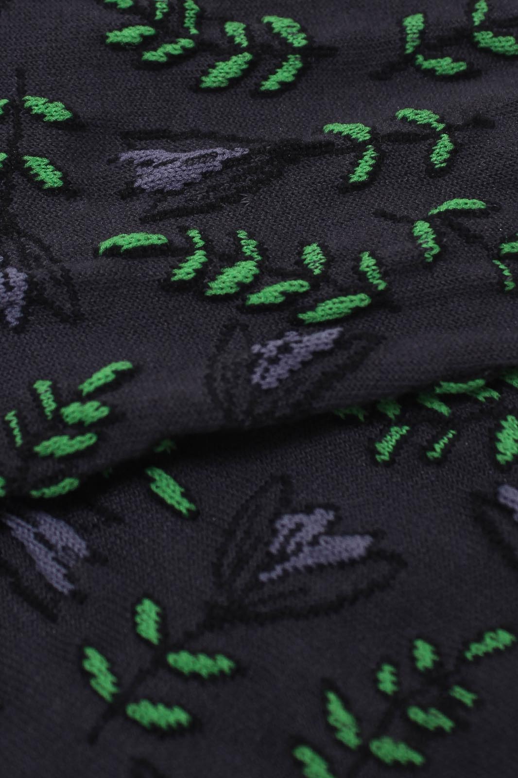 Charcoal botanical socks