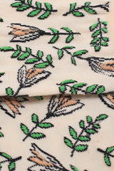 Light beige botanical socks
