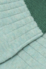 Mint and green candy colourblock socks