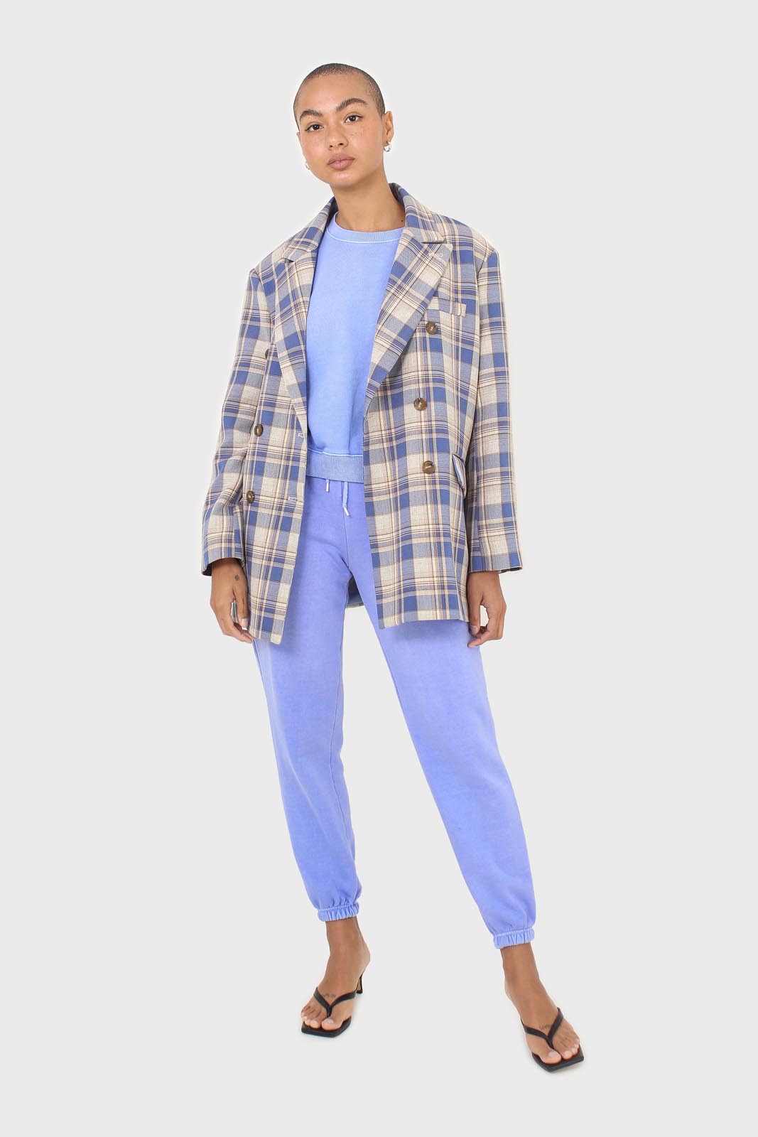 Blue pigment sweatpants