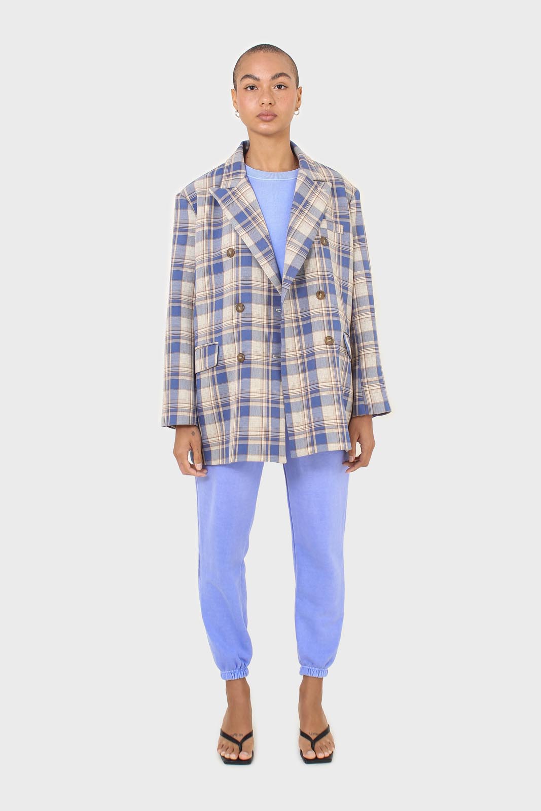 Blue pigment sweatpants