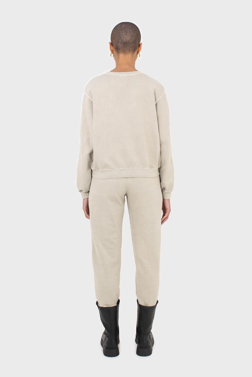Beige pigment sweatpants