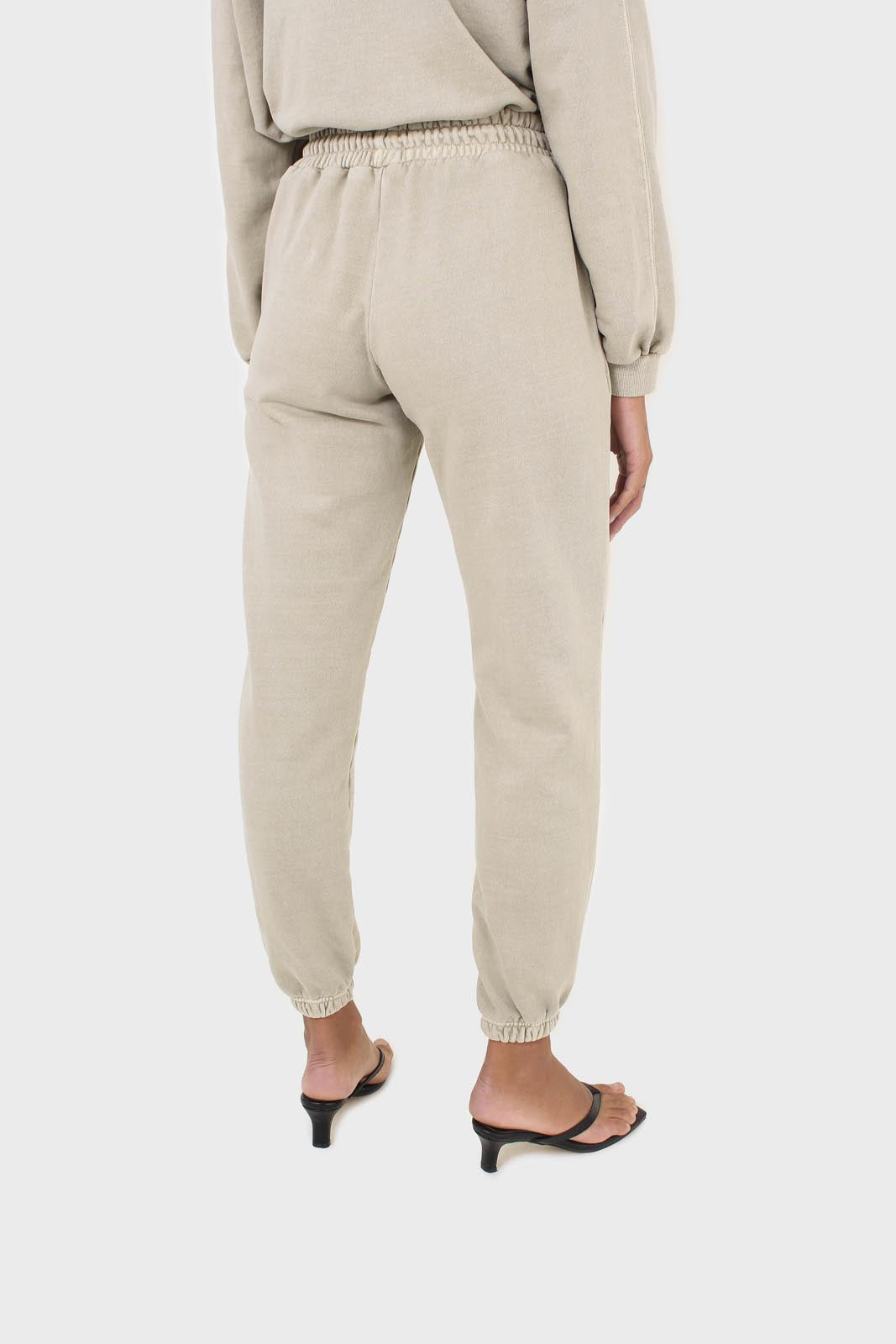 Beige pigment sweatpants