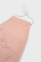 Pink cotton face mask